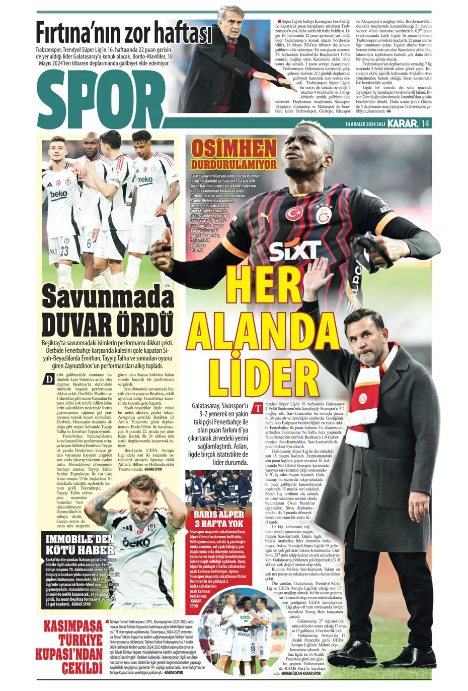 "Orban'ı Osimhen getiriyor" | Sporun manşetleri - 13