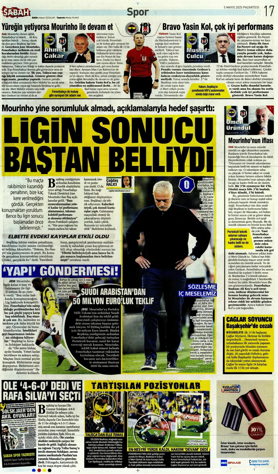 "Hayallere Kartal pençesi" | Sporun manşetleri - 32
