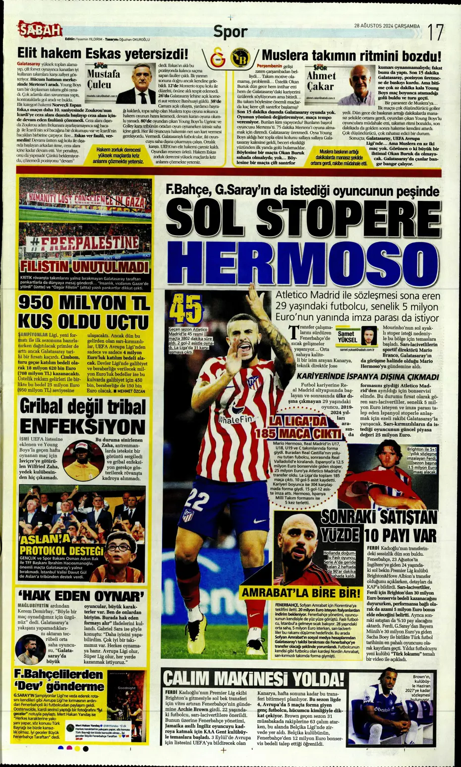 "Galatasaray'ın kabus gecesi" | Sporun manşetleri - 26