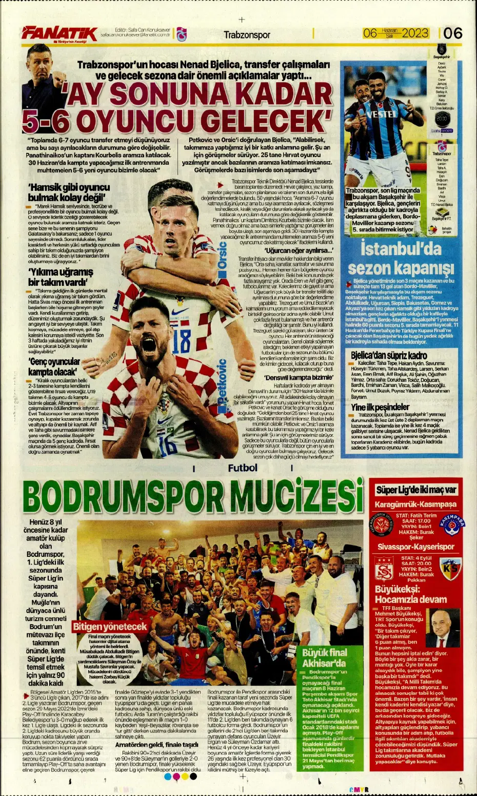 "Devler Ligi'ne süper Aslan" | Sporun manşetleri (6 Haziran 2023) - 6