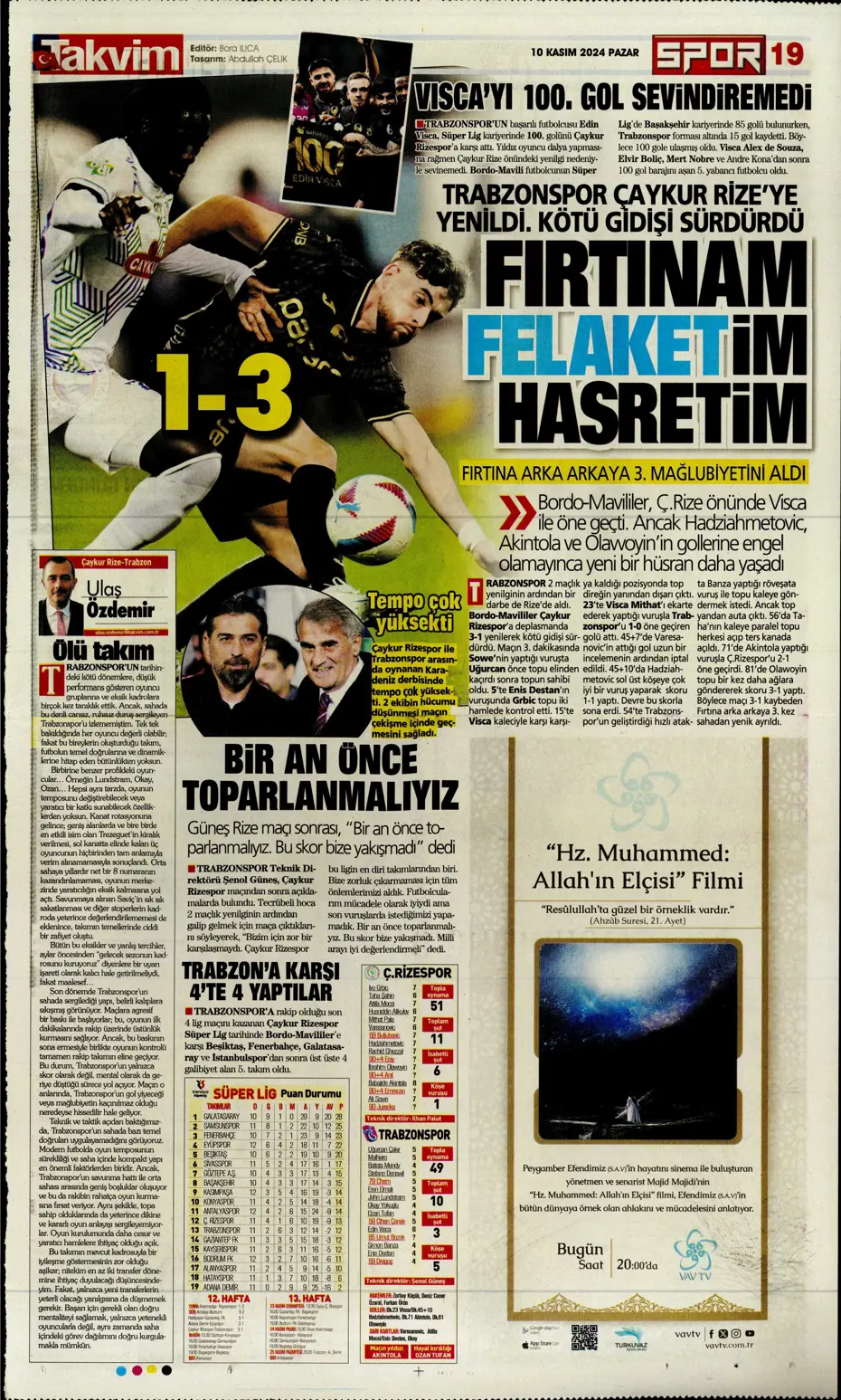 "Cimbom devleri gölgesinde bıraktı" | Sporun manşetleri (10 Kasım 2024) - 29