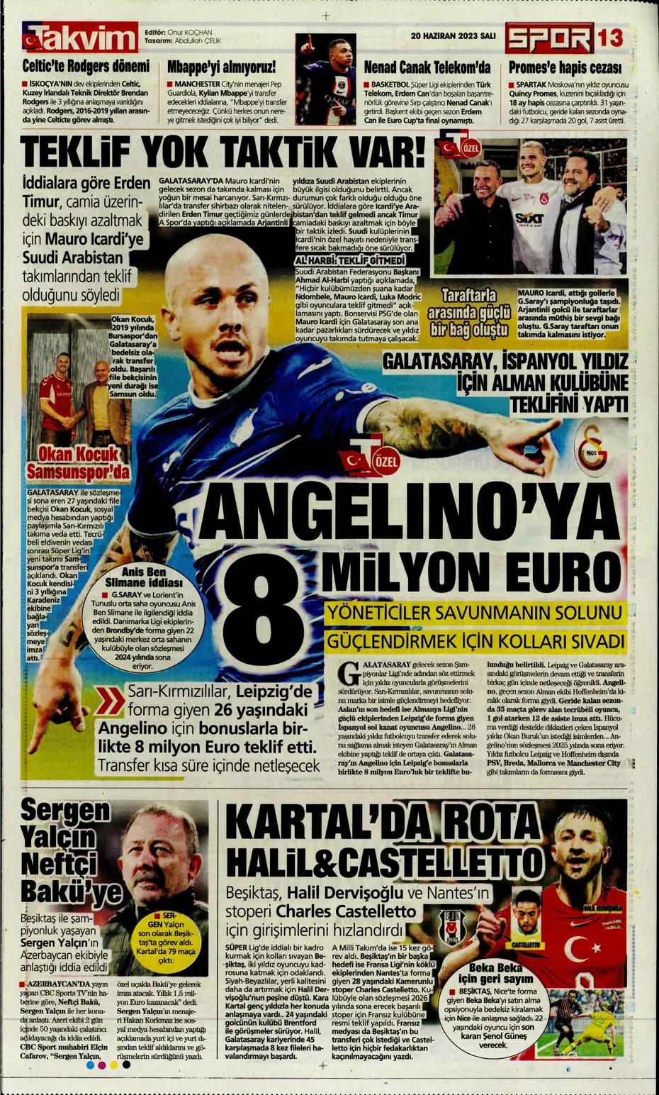 "Bekle bizi Almanya" | Sporun Manşetleri - 24