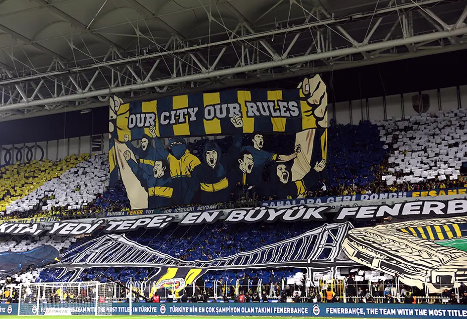 Fenerbahçeli taraftarlardan derbiye özel koreografi ve pankart - 6 Fenerbahçeli taraftarlardan derbiye özel koreografi ve pankart - 6
