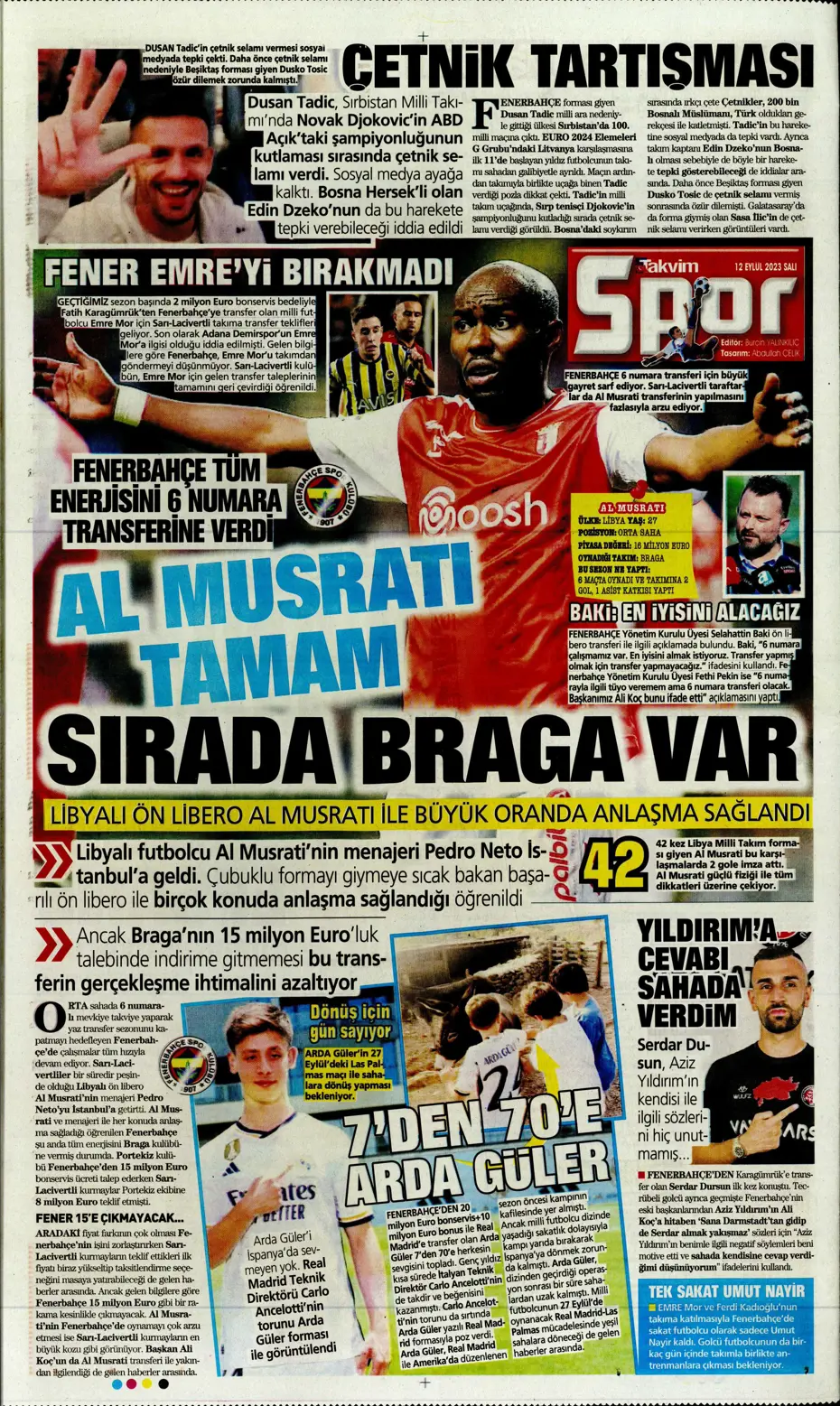 "Kartal'da Lingard sürprizi" | Sporun manşetleri (12 Eylül 2023) - 35