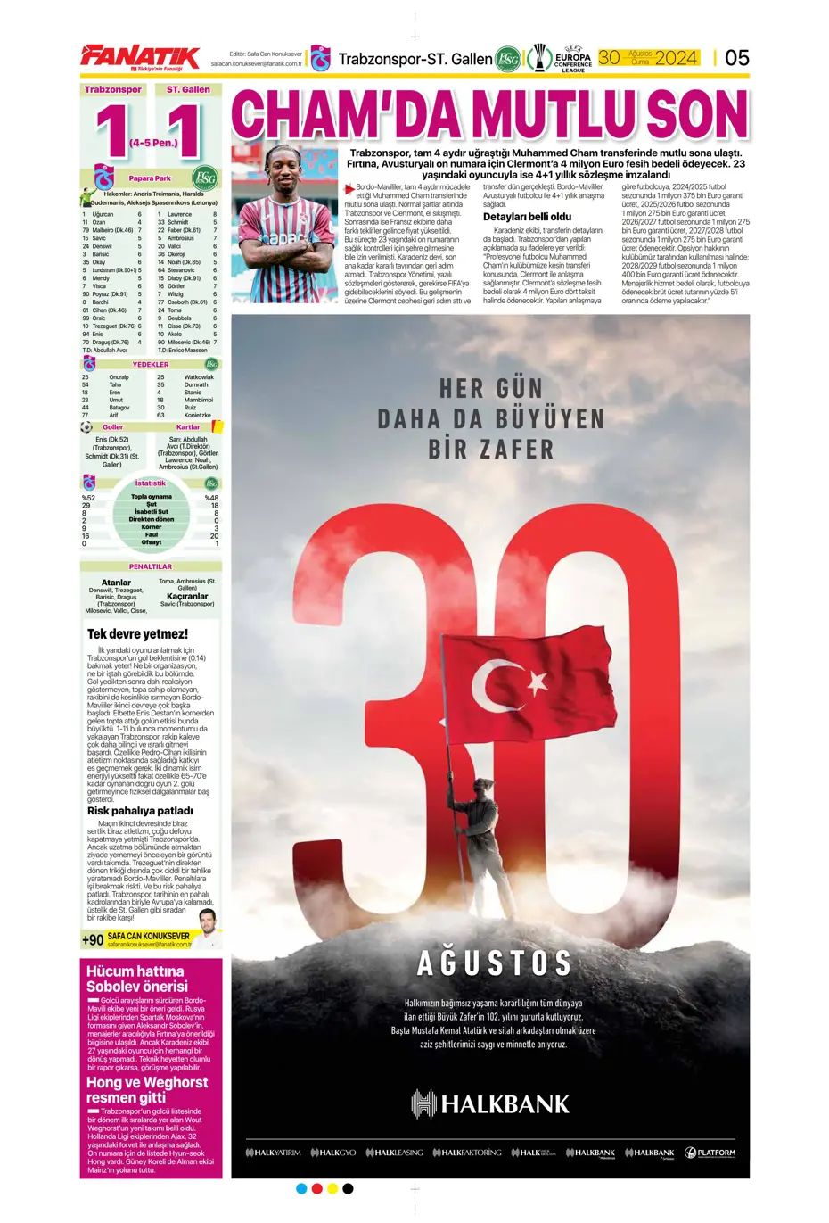 "Galatasaray yönetiminden flaş karar" | Sporun manşetleri (30 Ağustos 2024) - 7 "Galatasaray yönetiminden flaş karar" | Sporun manşetleri (30 Ağustos 2024) - 7