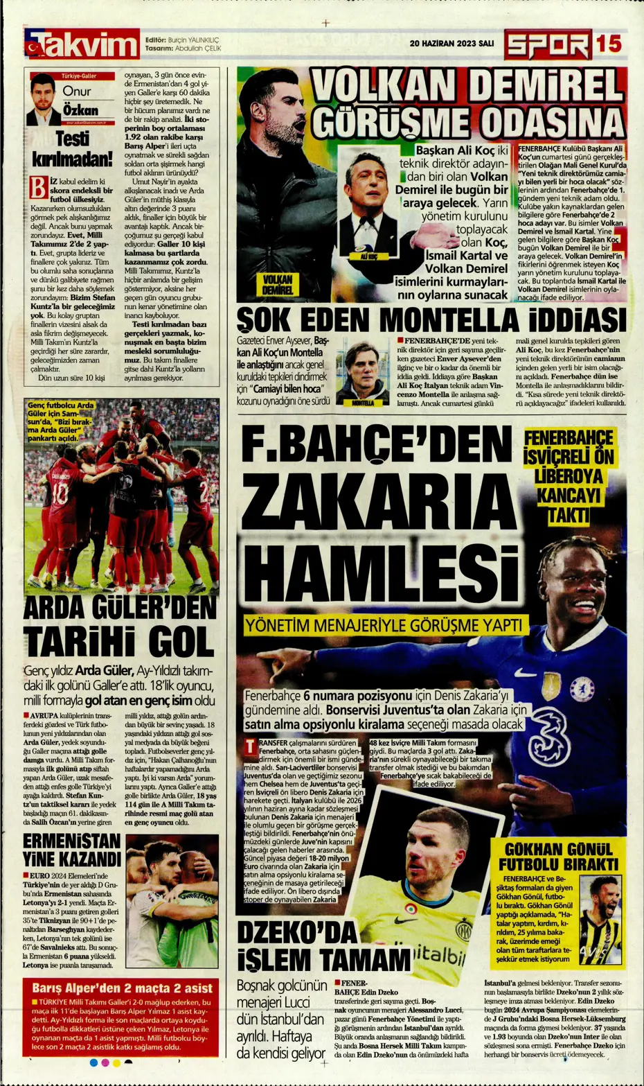 "Bekle bizi Almanya" | Sporun Manşetleri - 23