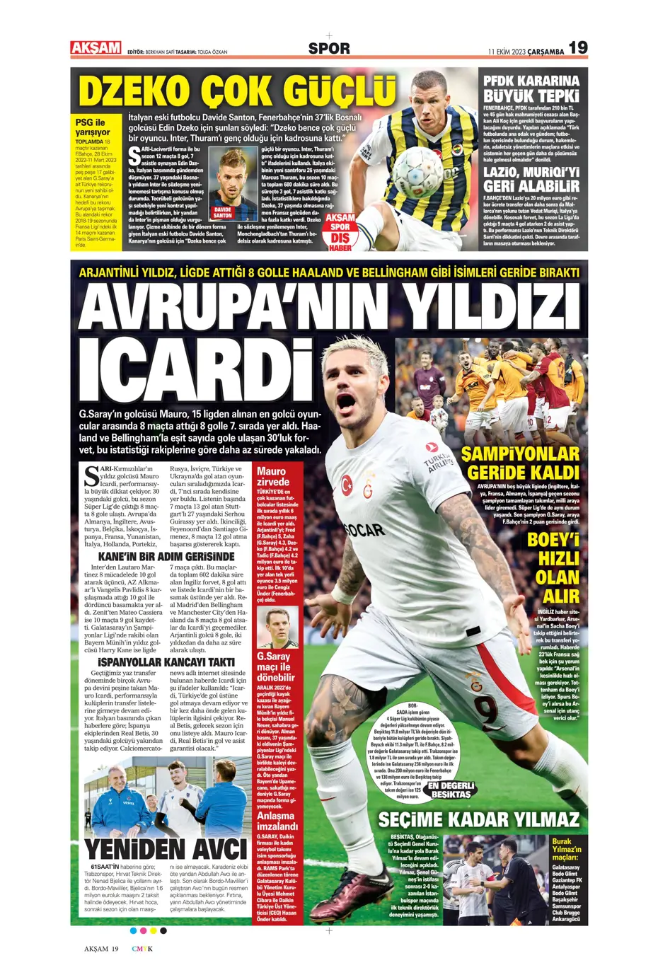 "Sergio Oliveira'ya yol göründü" | Sporun manşetleri (11 Ekim 2023) - 3