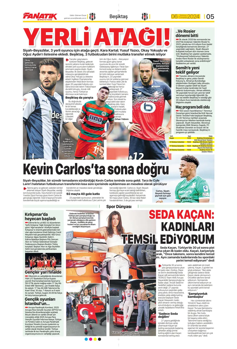 "Avrupalı selam dur! Türkler geliyor" | Sporun manşetleri (6 Temmuz 2024) - 9