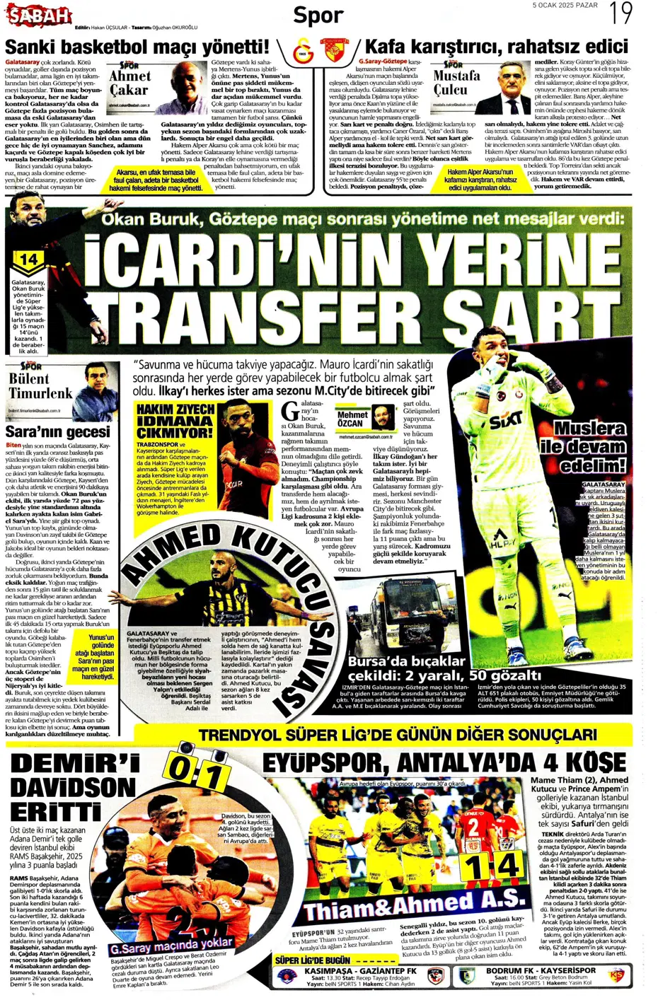 "31 milyon euroluk stoper Fenerbahçe'ye" | Sporun manşetleri - 21