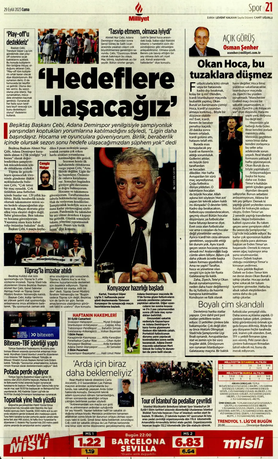 "Fenerbahçe gollerle coştu" | Sporun Manşetleri - 22 "Fenerbahçe gollerle coştu" | Sporun Manşetleri - 22