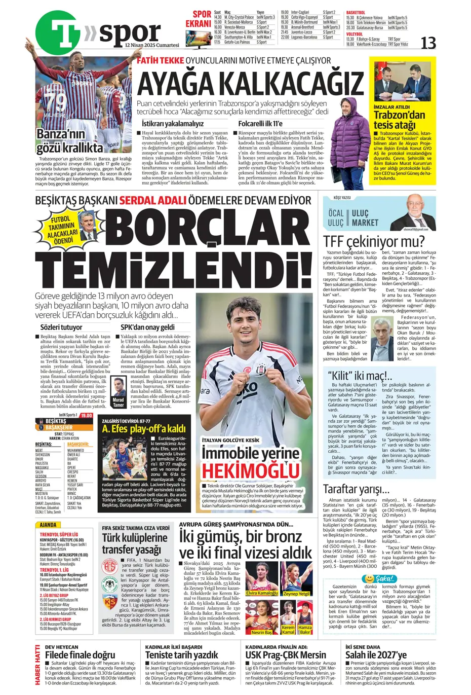 "Türk futbolunun utanç tablosu" | Sporun manşetleri - 43