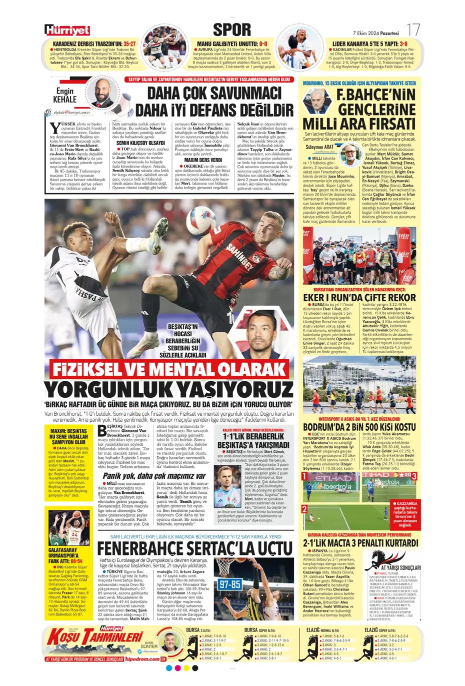 "Mourinho'dan Samsunspor'a yeni sistem" | Sporun manşetleri - 22