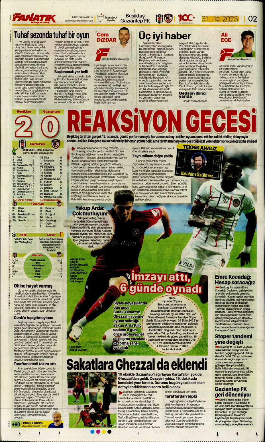 "Ne Bayern ne Barça en büyük Kanarya" | Sporun manşetleri (31 Ekim 2023) - 6