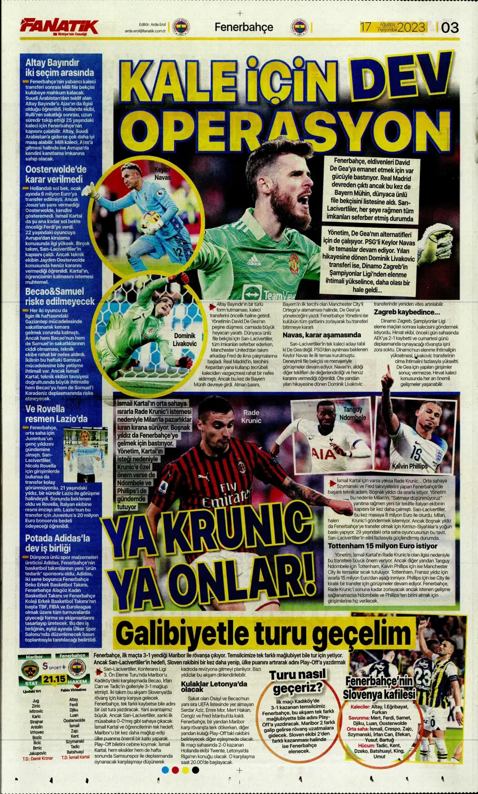 "Anderson Talisca için yoğun mesai" | Sporun Manşetleri - 6