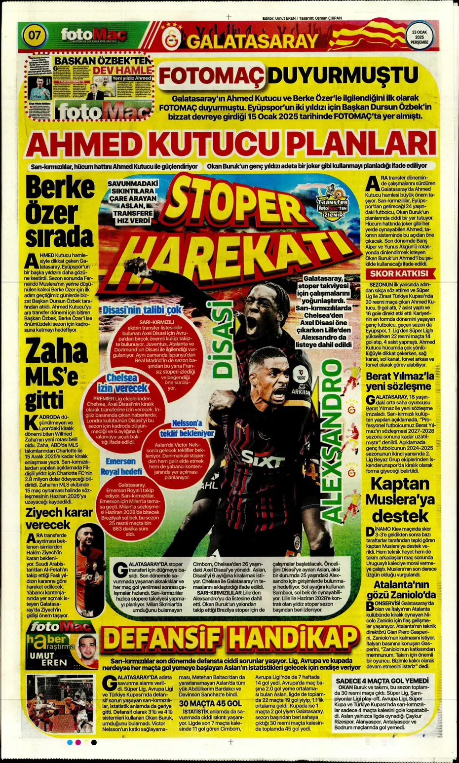 "Kartal şovla döndü" | Sporun manşetleri - 13 "Kartal şovla döndü" | Sporun manşetleri - 13