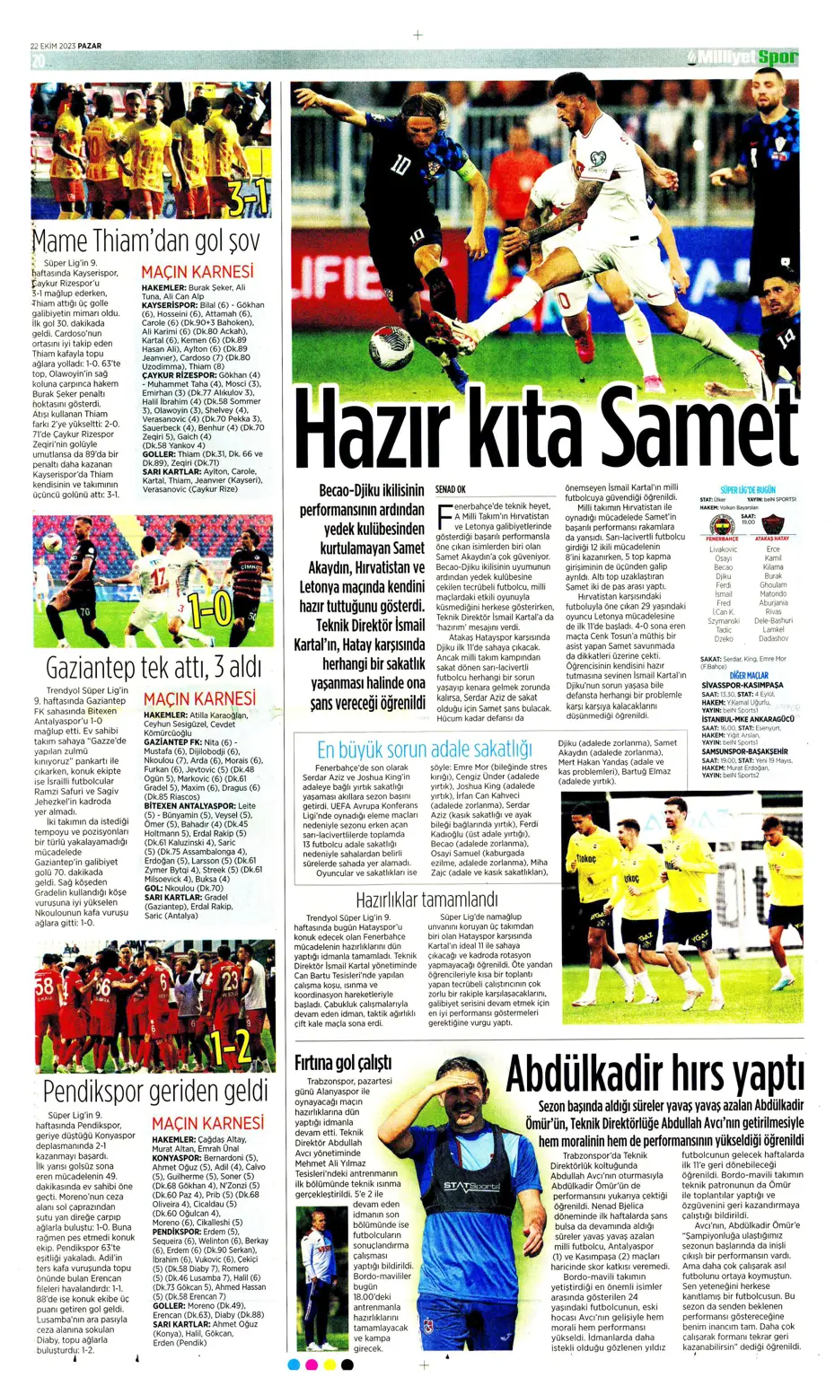 "Derbilerin Aslanı" | Sporun manşetleri (22 Ekim 2023) - 28