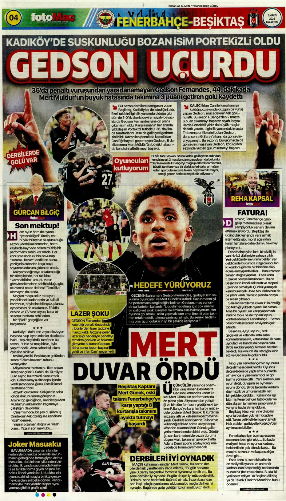 "Hayallere Kartal pençesi" | Sporun manşetleri - 13