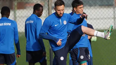 Çaykur Rizespor, Galatasaray öncesi 3 eksikle çalıştı