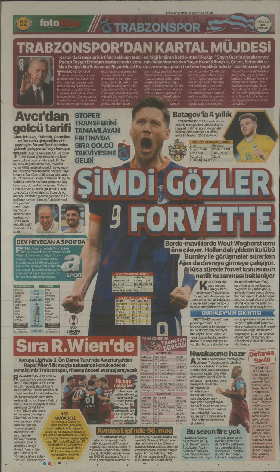"Aslan'dan 3 yıldıza teklif" | Sporun manşetleri (8 Ağustos 2024) - 12 "Aslan'dan 3 yıldıza teklif" | Sporun manşetleri (8 Ağustos 2024) - 12
