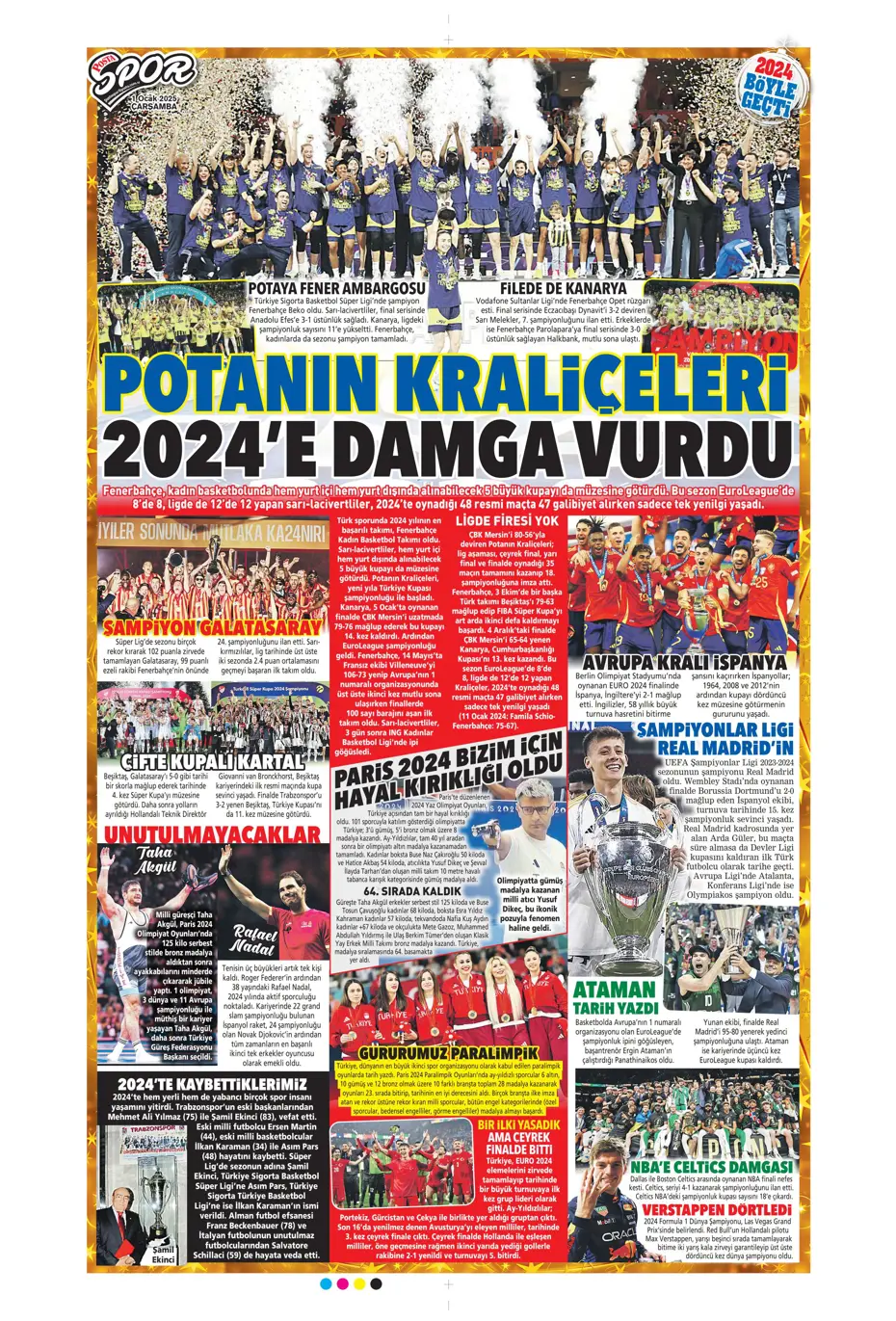 "Sergen Yalçın ve ekibi cumartesi başlıyor" | Sporun manşetleri (1 Ocak 2025) - 26