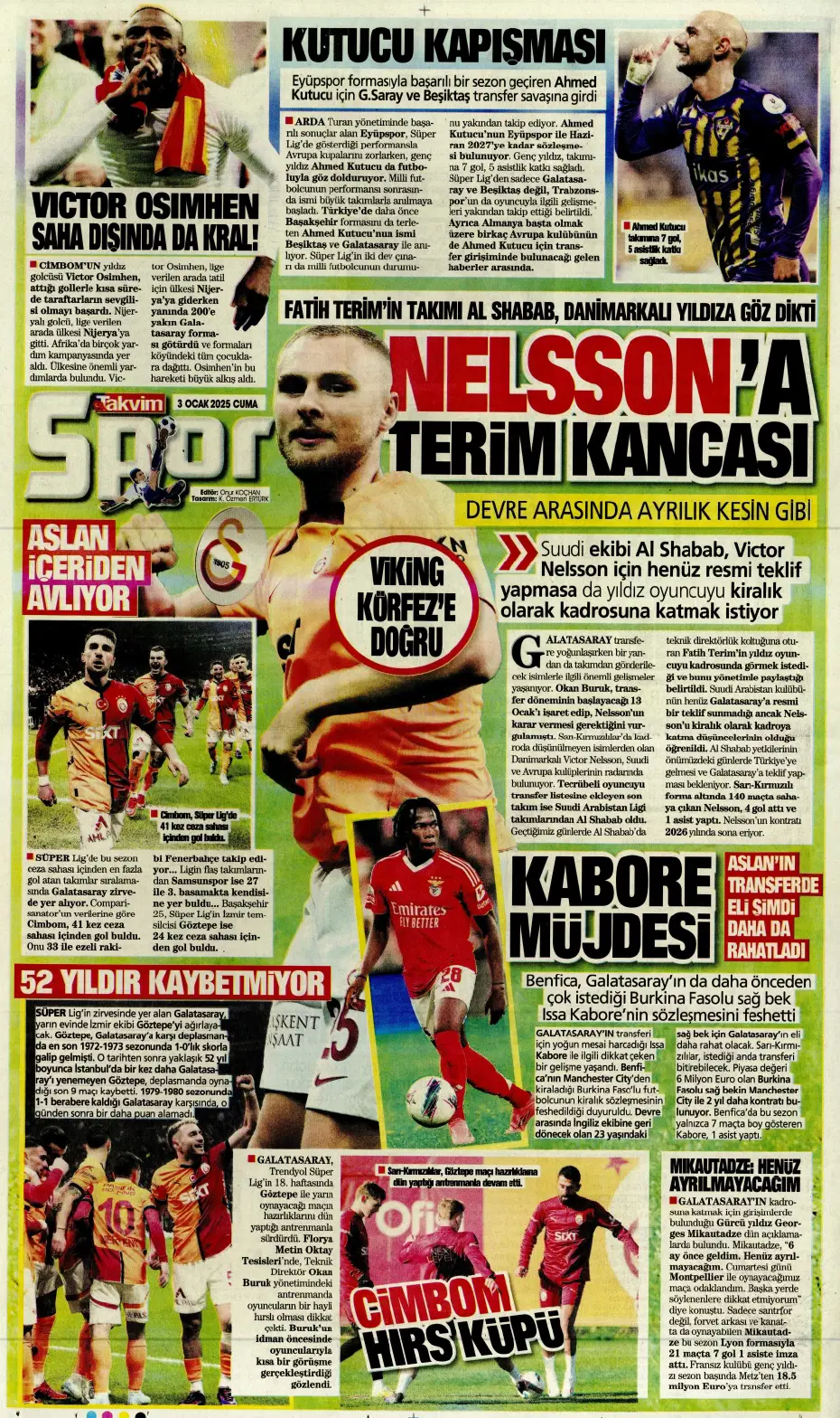 "Fatih Terim, Galatasaray'ın yıldızını istiyor" | Sporun manşetleri - 20