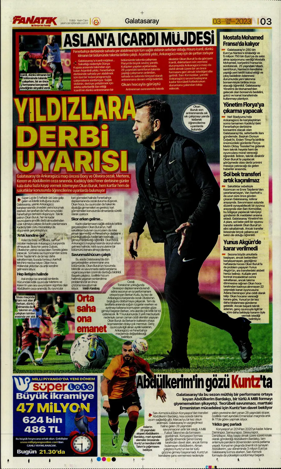 Sporun manşetleri (3 Ocak 2023) - 9