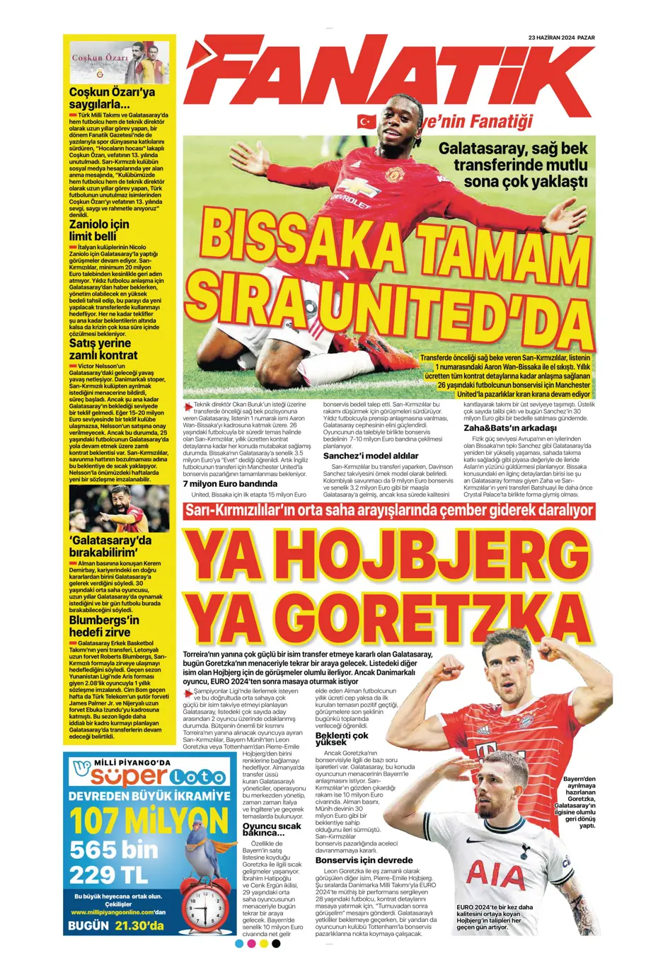 "Liderlik gitti tur elimizde" | Sporun Manşetleri (23 Haziran 2024) - 8