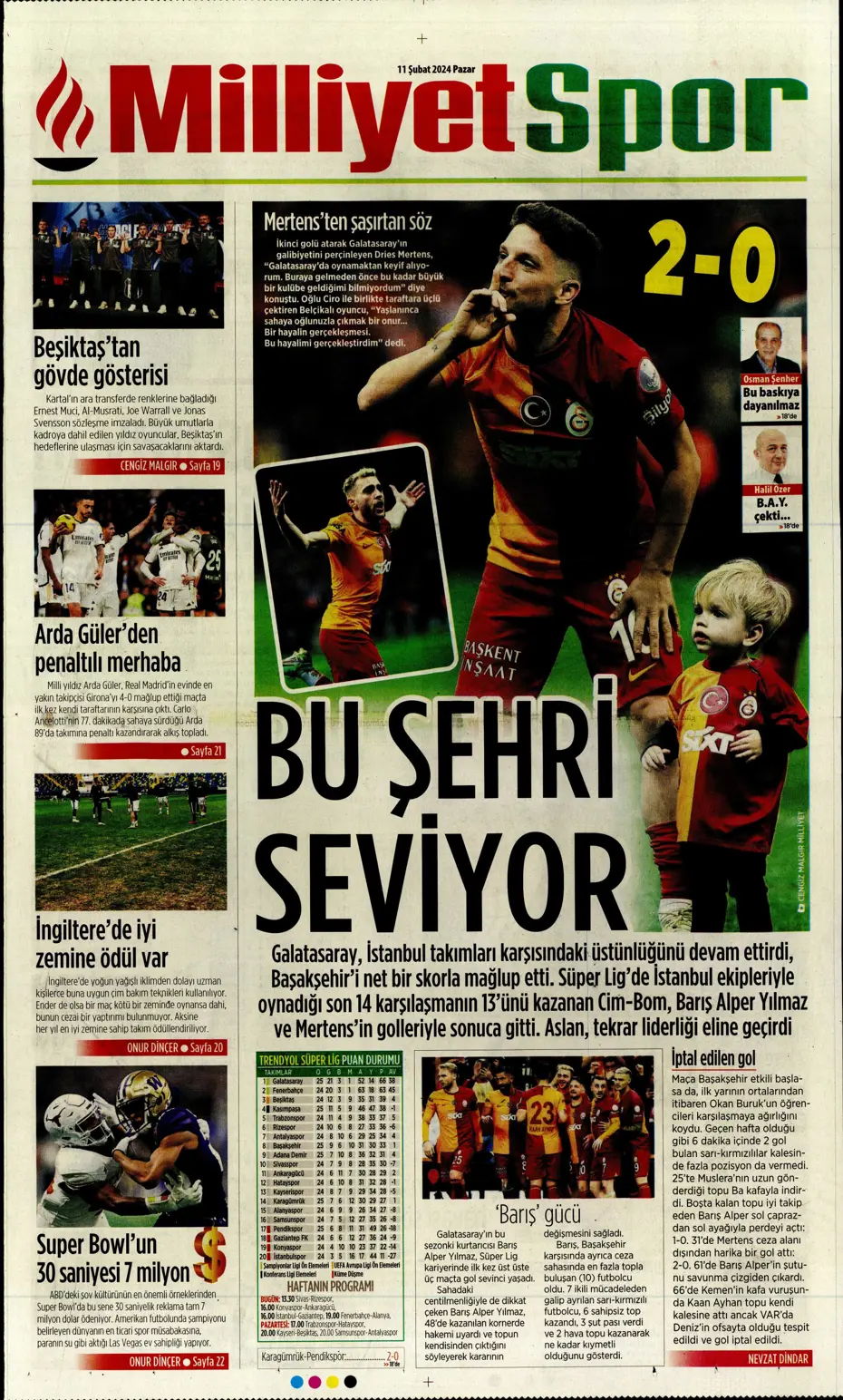 "30 saniyesi 7 milyon dolar" | Sporun manşetleri (11 Şubat 2024) - 22