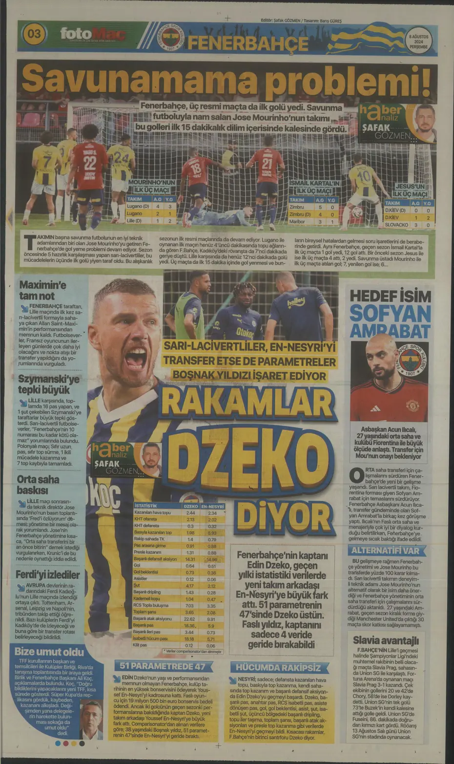 "Aslan'dan 3 yıldıza teklif" | Sporun manşetleri (8 Ağustos 2024) - 11 "Aslan'dan 3 yıldıza teklif" | Sporun manşetleri (8 Ağustos 2024) - 11