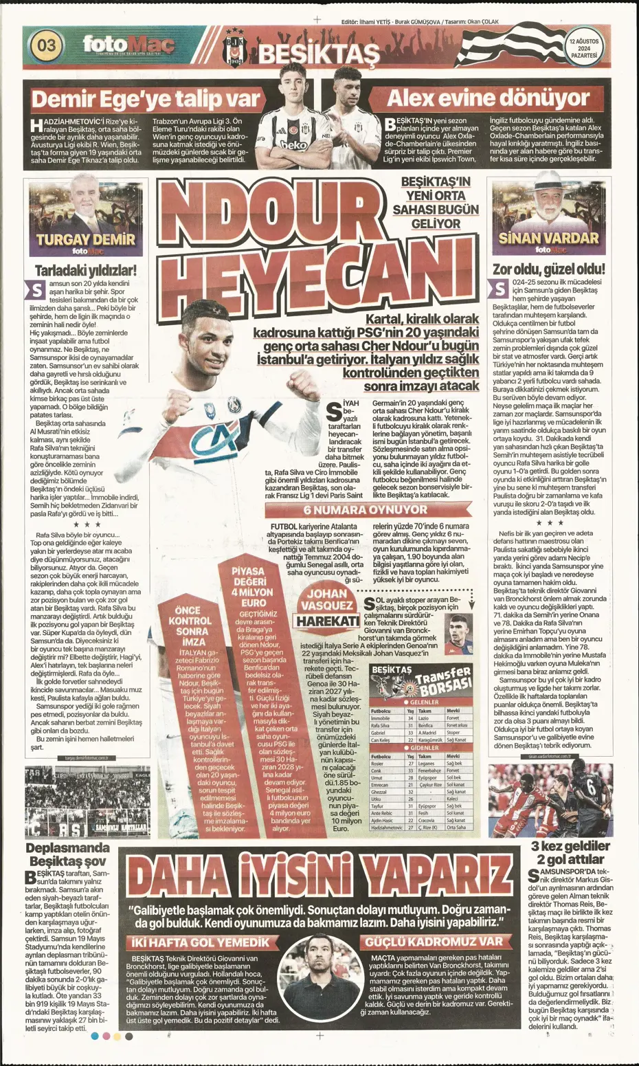 "Fenerbahçe'den 4 isim için İngiltere seferi" | Sporun manşetleri - 12