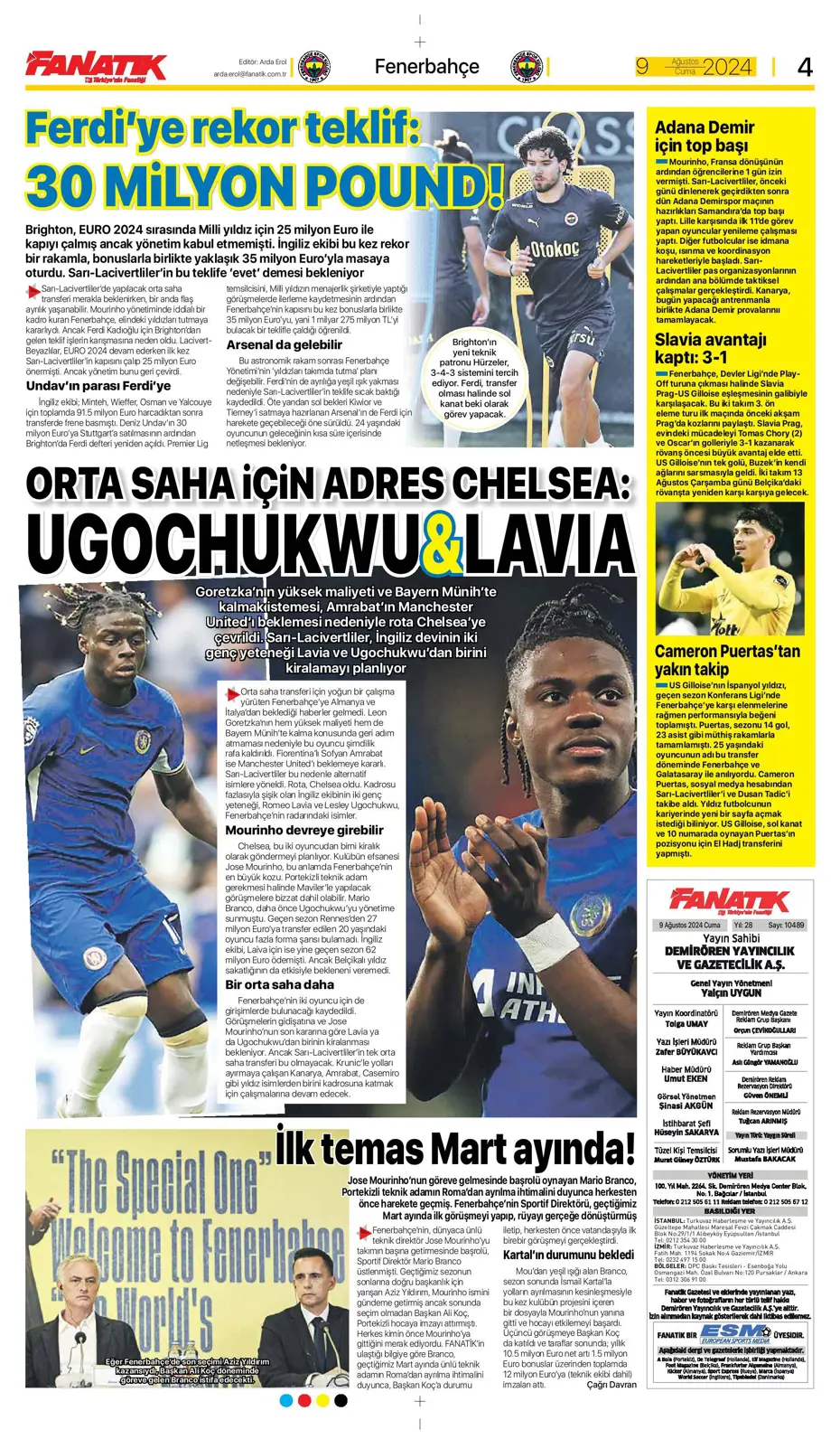 "Sahne şampiyonun" | Sporun manşetleri (9 Ağustos 2024) - 8