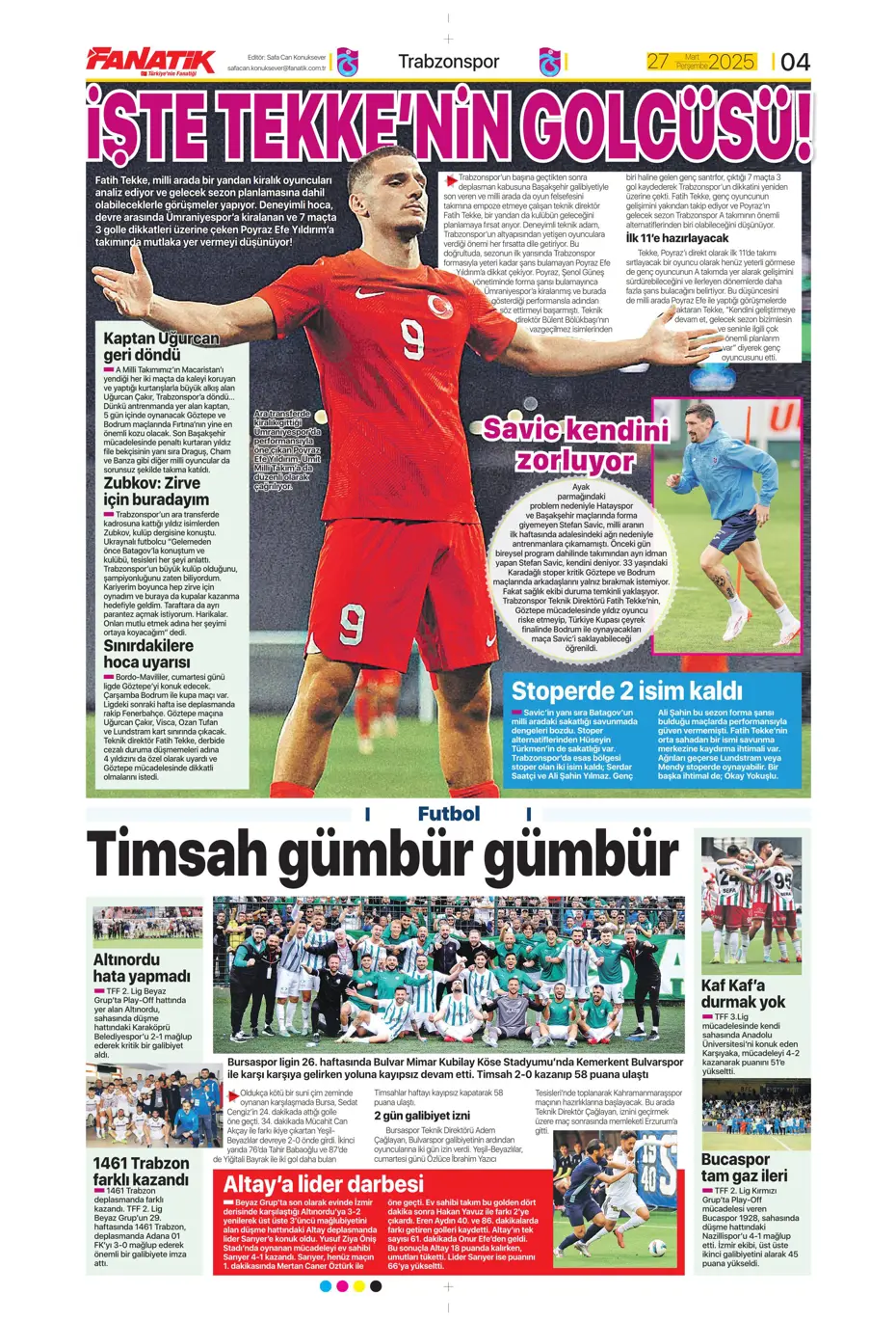 "Fenerbahçe'ye Felix teklifi" | Sporun manşetleri - 6 "Fenerbahçe'ye Felix teklifi" | Sporun manşetleri - 6
