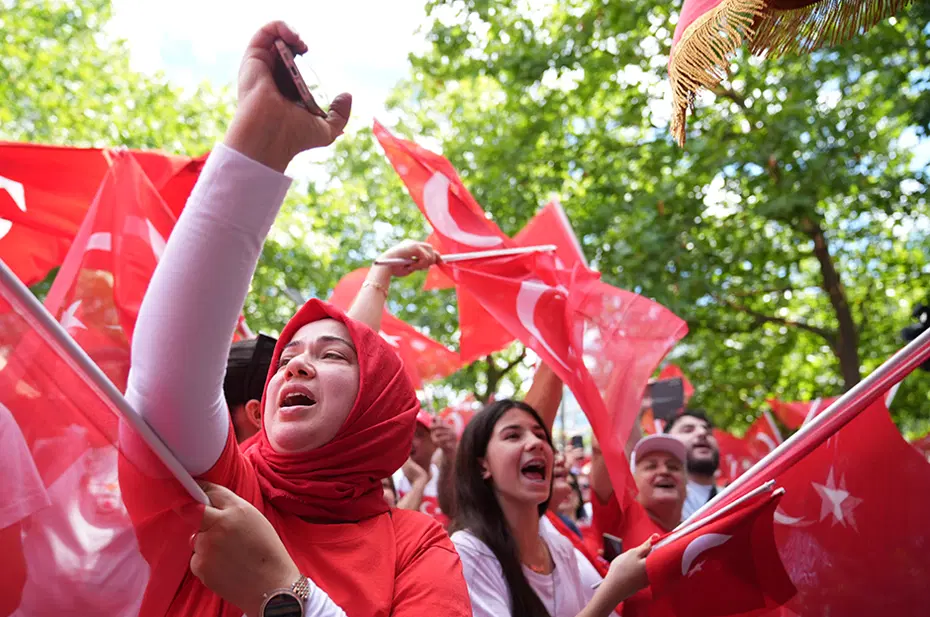Tarihi maç öncesi Berlin'de büyük coşku, A Milli Takım'a büyük destek - 6