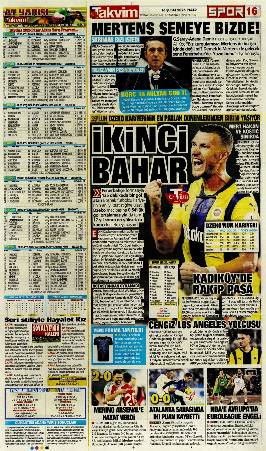 "Fırtınanın rengi siyah-beyaz" | Sporun manşetleri - 36