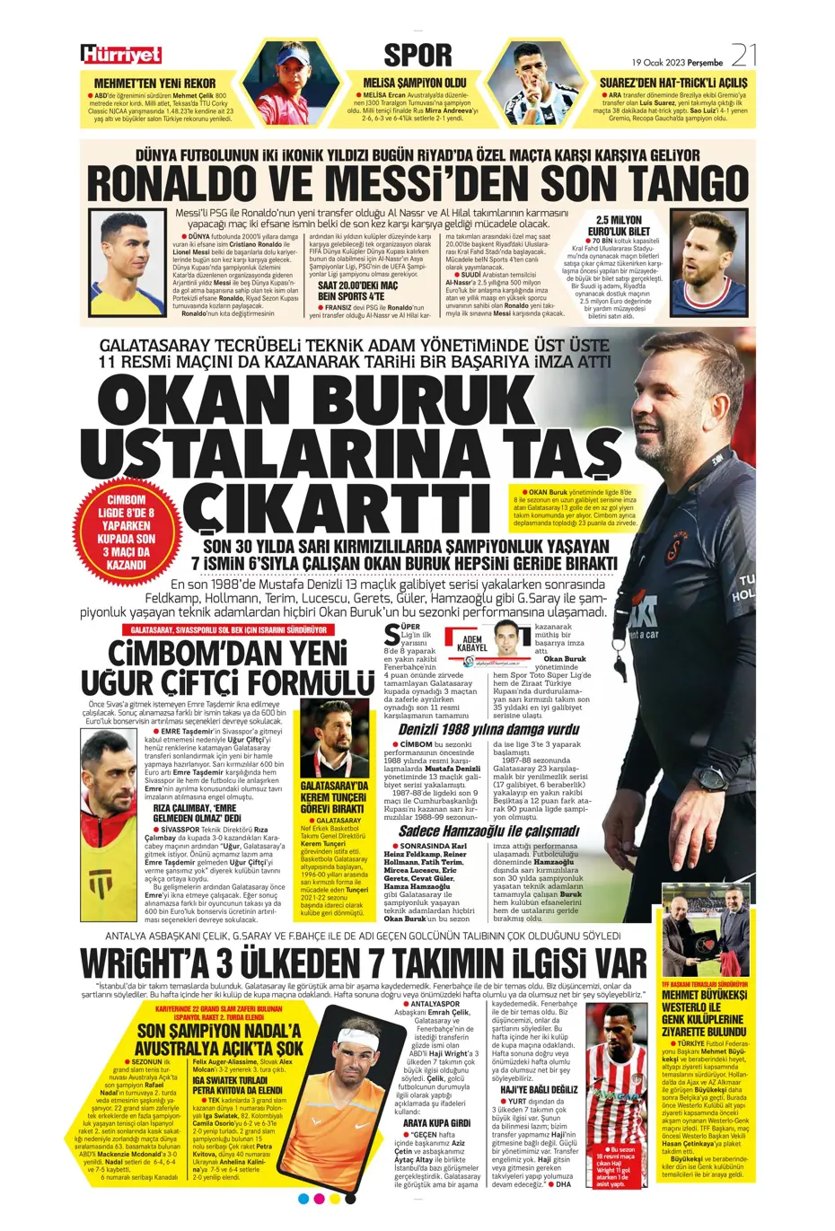 Sporun Manşetleri (19 Ocak 2023) - 11