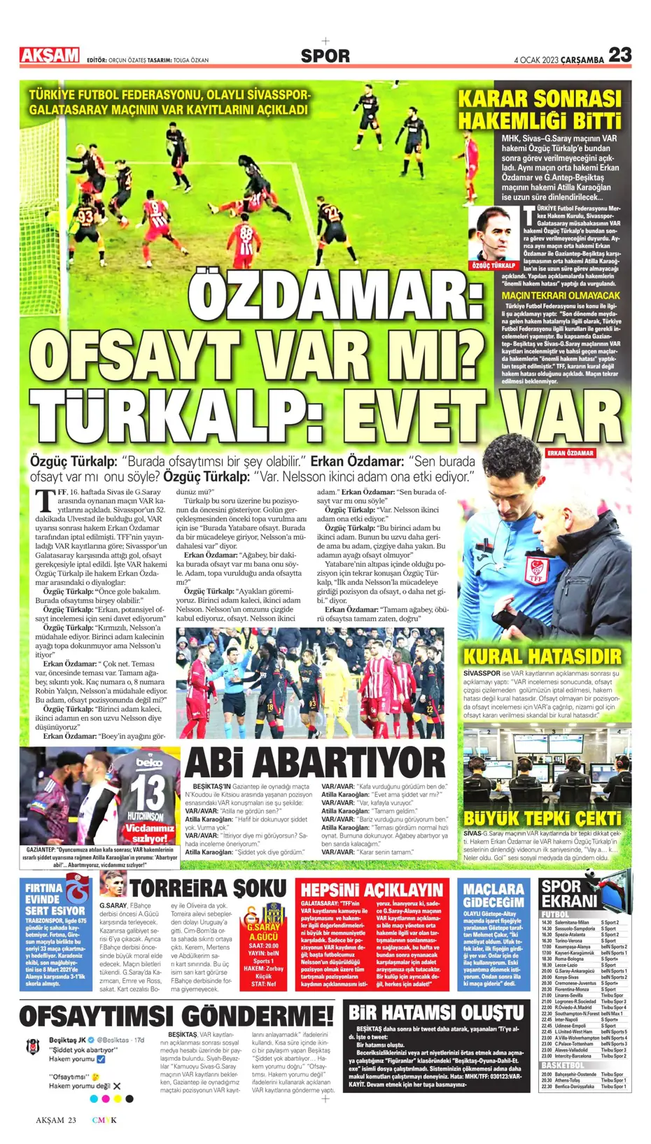 Sporun Manşetleri (4 Ocak 2023) - 4