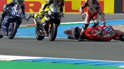 Can Öncü ve Bahattin Sofuoğlu, Hollanda'da ikinci yarışı tamamlayamadı