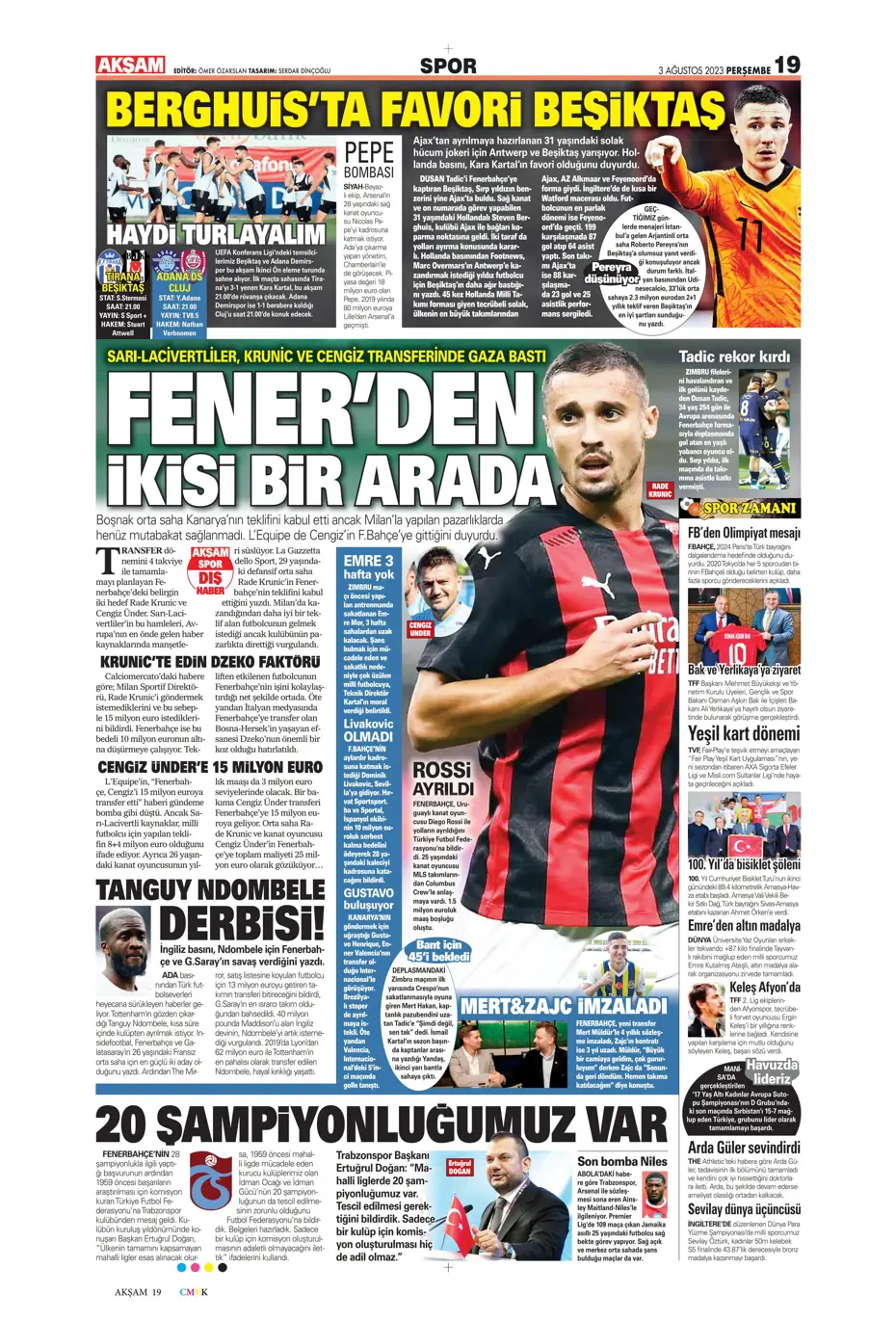 "Adım adım Devler Ligi'ne" | Sporun Manşetleri - 2