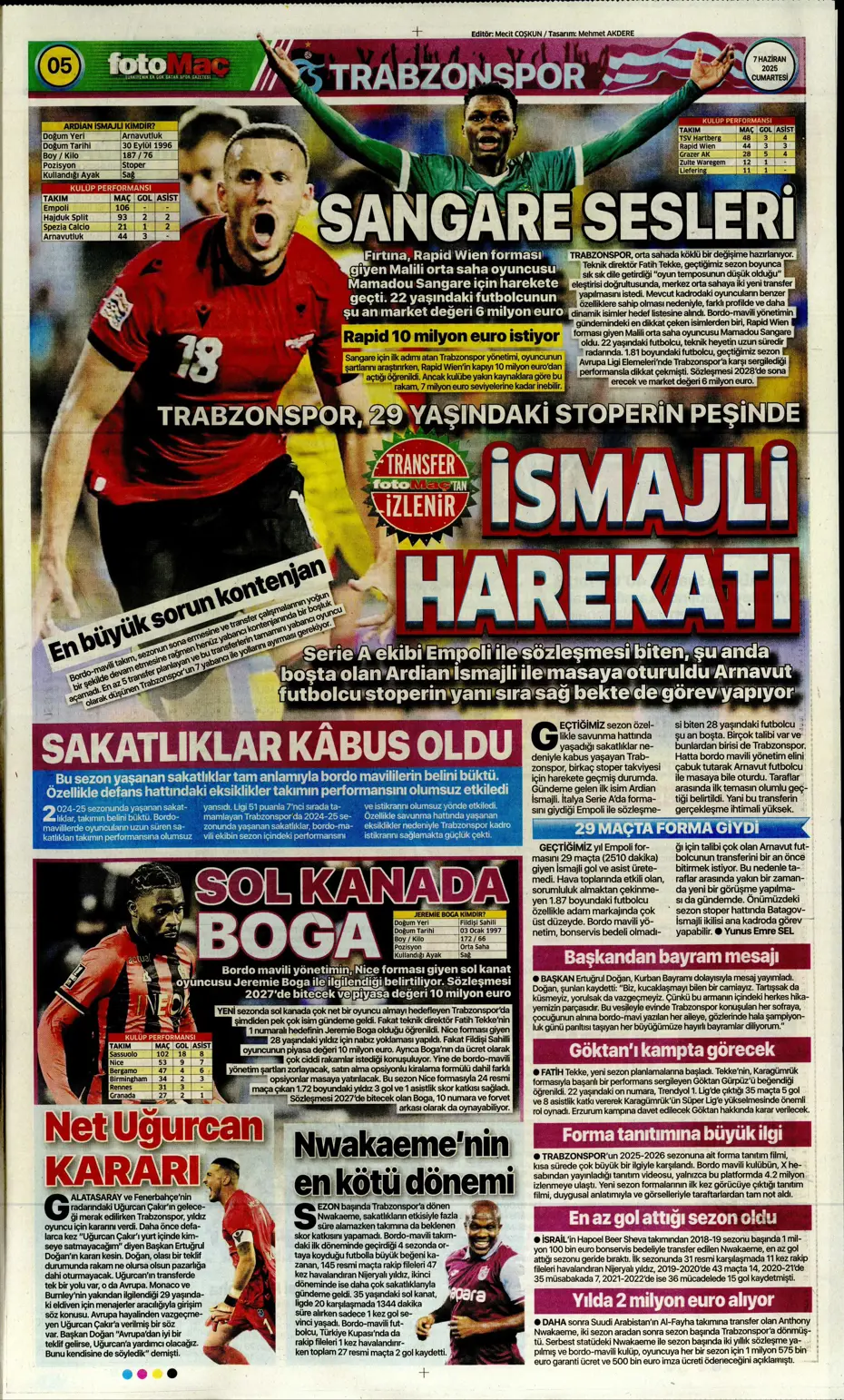 "Osayi, Beşiktaş'a doğru" | Sporun manşetleri (7 Haziran 2025) - 12