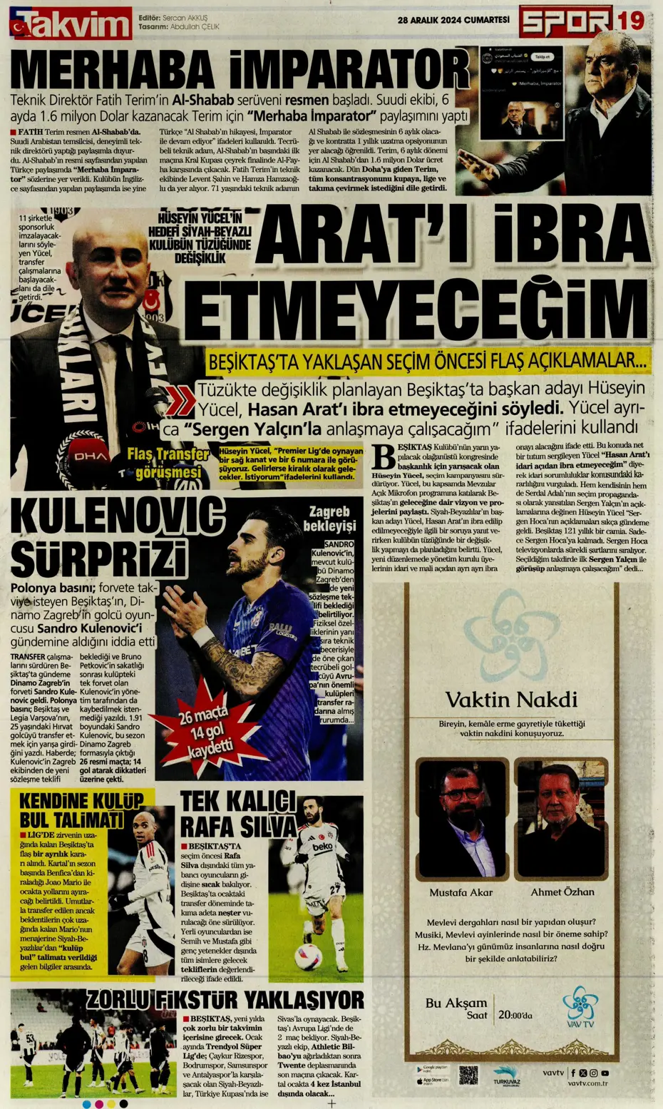 "Ronaldo'nun talebiyle En-Nesyri'ye 40 milyon euro" | Sporun manşetleri - 32