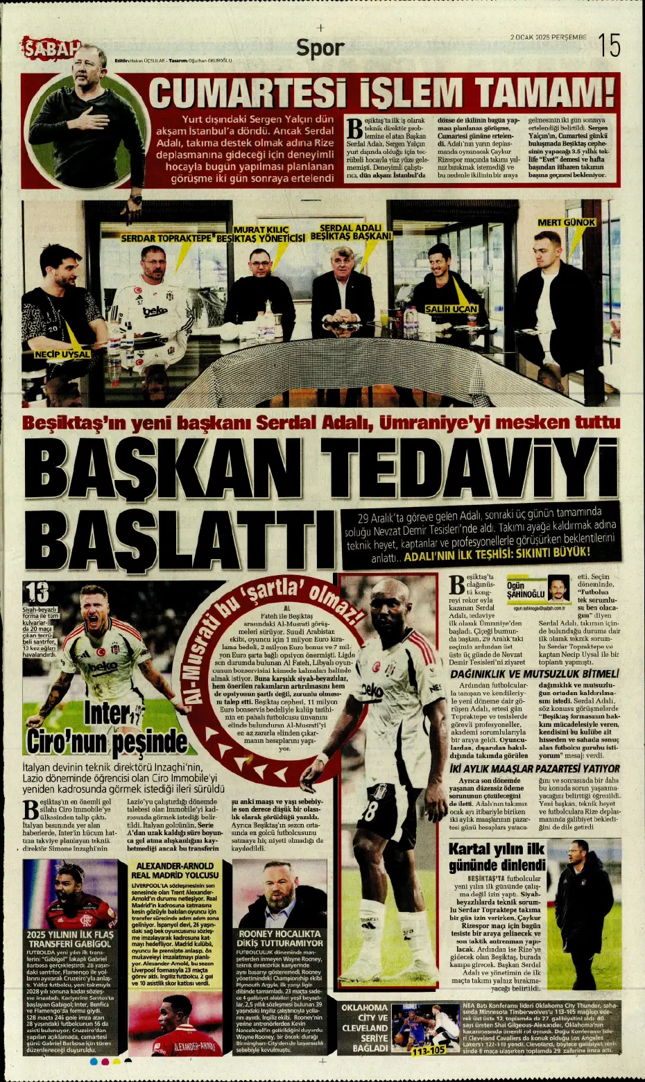 "Yeni transfer bombası Leroy Sane" | Sporun manşetleri - 13
