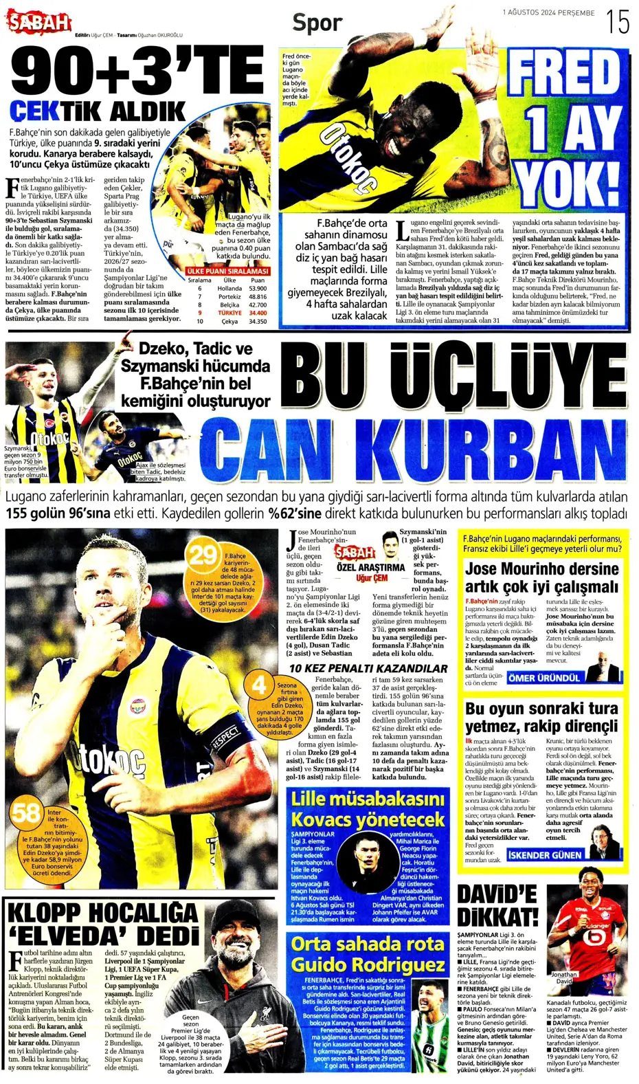 "McTominay Aslan oluyor" | Sporun manşetleri (1 Ağustos 2024) - 24 "McTominay Aslan oluyor" | Sporun manşetleri (1 Ağustos 2024) - 24