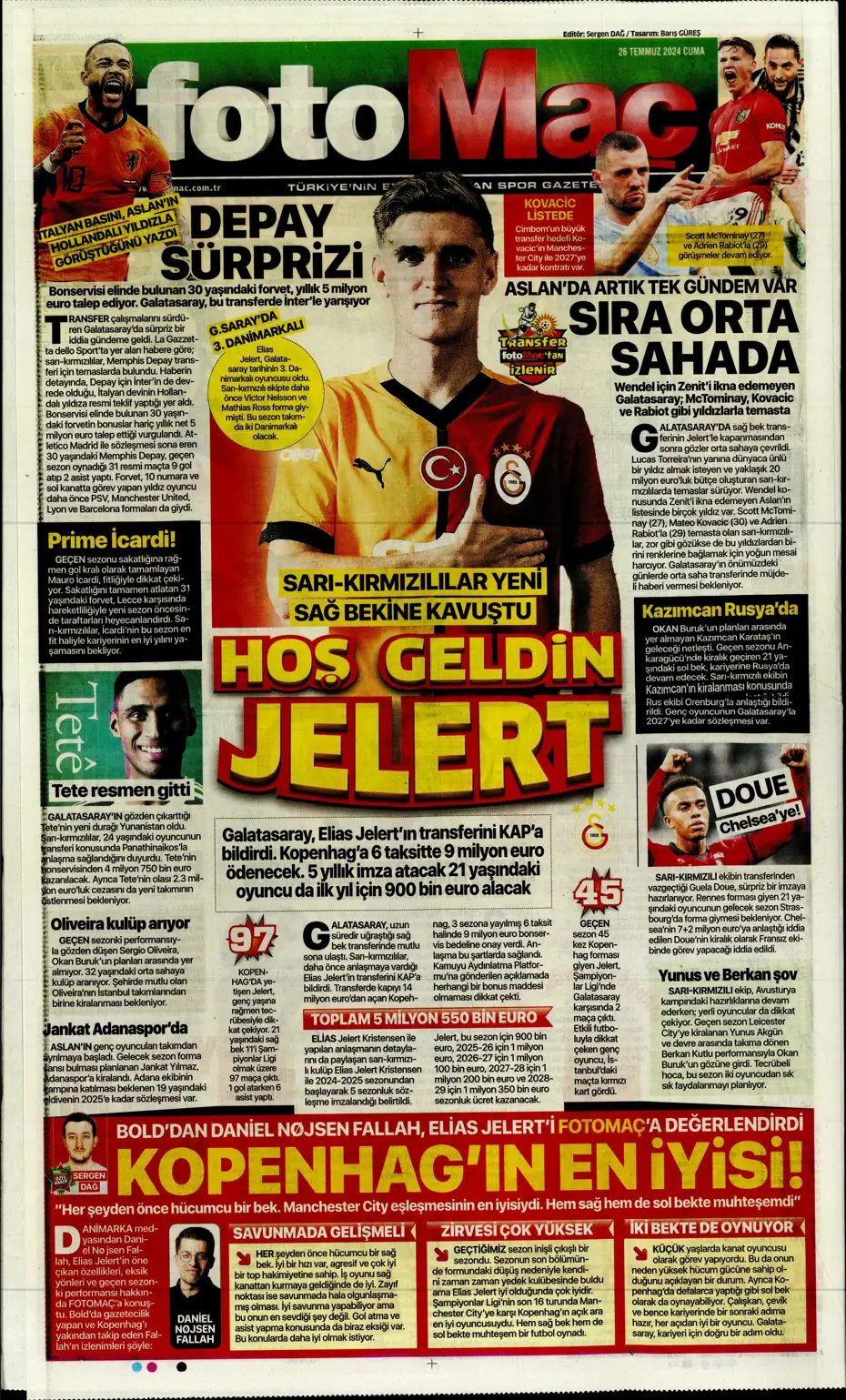 "Anderson Talisca savaşı" | Sporun manşetleri - 17