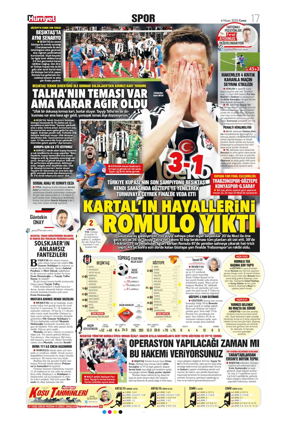 "Derbideki kavgalara ağır fatura" | Sporun manşetleri - 16