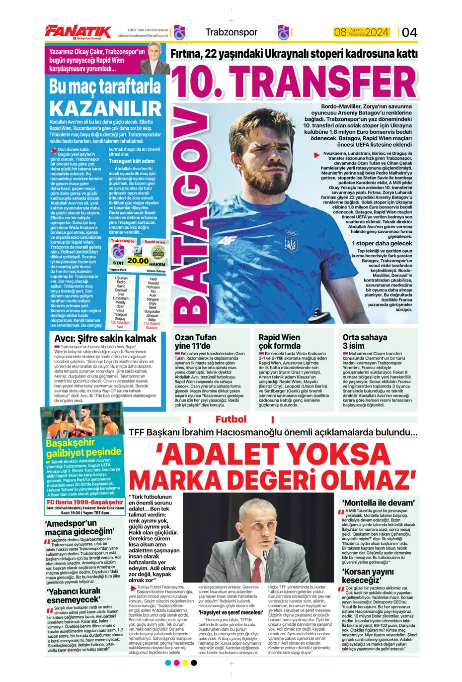 "Aslan'dan 3 yıldıza teklif" | Sporun manşetleri (8 Ağustos 2024) - 7 "Aslan'dan 3 yıldıza teklif" | Sporun manşetleri (8 Ağustos 2024) - 7