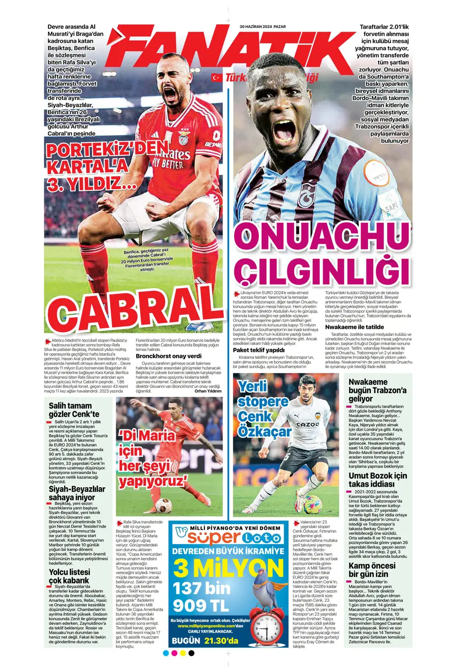 "Galatasaray'dan Goretzka seferi" | Sporun Manşetleri (30 Haziran 2024) - 8 "Galatasaray'dan Goretzka seferi" | Sporun Manşetleri (30 Haziran 2024) - 8