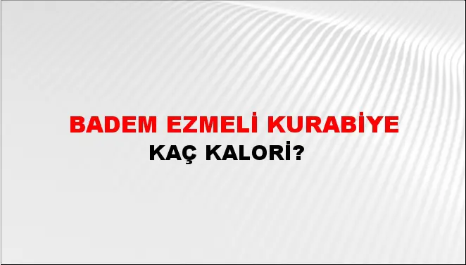 Badem Ezmeli Kurabiye