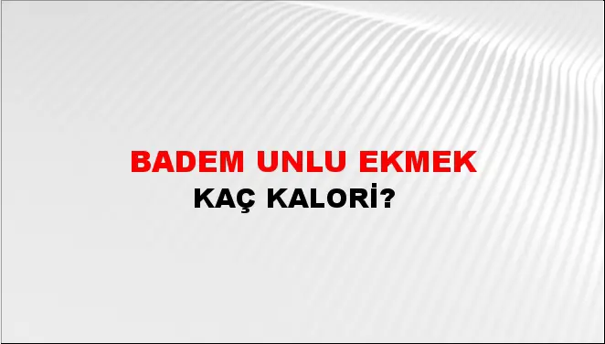 Badem Unlu Ekmek Badem Unlu Ekmek