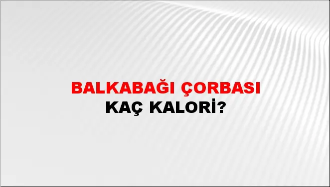 Balkabağı Çorbası Balkabağı Çorbası