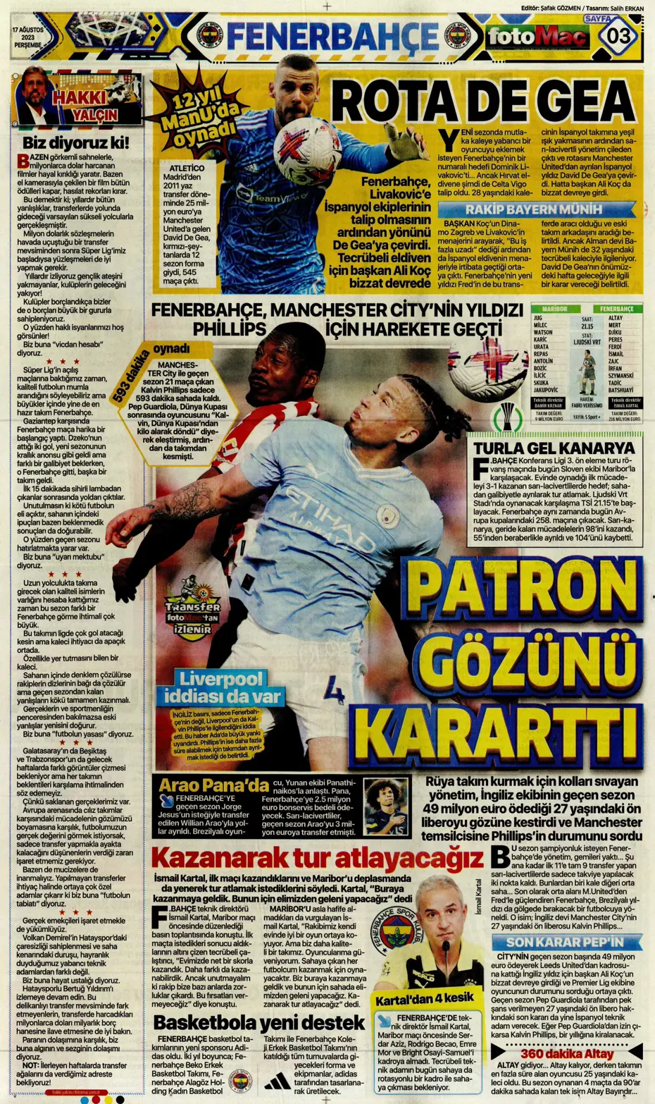 "Anderson Talisca için yoğun mesai" | Sporun Manşetleri - 14